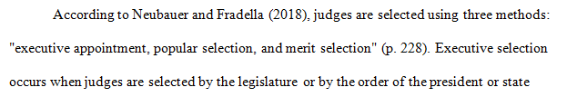 Explain the selection process for Judges at various levels