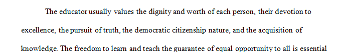 How can the educator strive to achieve and sustain the highest degree of ethical conduct