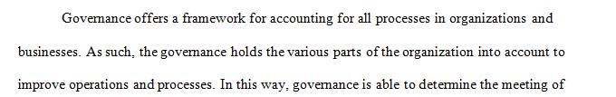 How does governance affect the vision of health care treatment