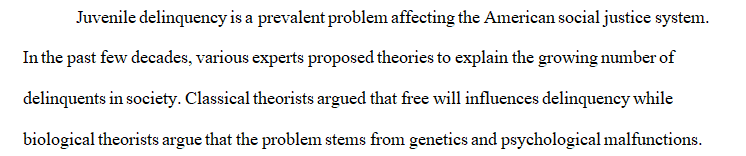 How is the theory critical to the understanding and control of delinquency
