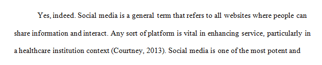 How should social media be used in the healthcare field