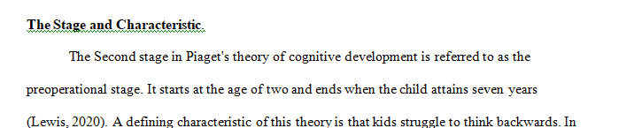 Review Piaget's Stages of Cognitive Development and the six characteristics of adolescent immature thought outlined by Elkind.
