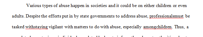 Review your state's mandated reporter statute .