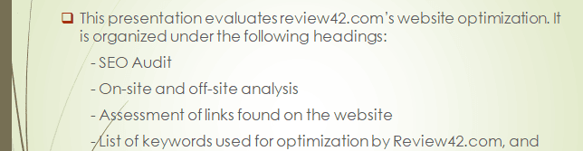 Select a small (not a national brand or company) website.