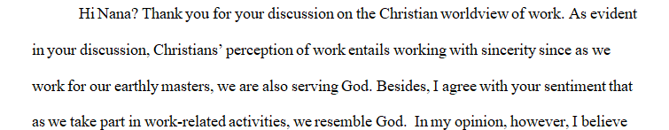The Christian Concept of Vocation of Lee Hardy's book entitled The Fabric of This World