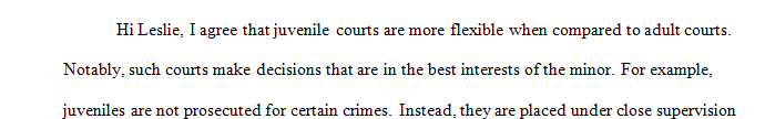 The juvenile and adult courts and correctional systems in Delaware are different in their manner of handling juvenile and adult criminal offenses.