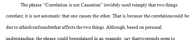 There is common wisdom that states Correlation is not causation.