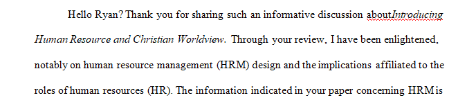 Three Implications for the Role of Human Resources