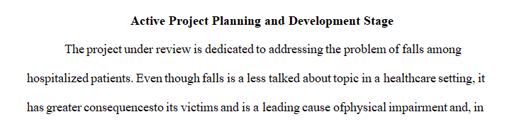 Topic on fall Prevention among hospitalized patients.
