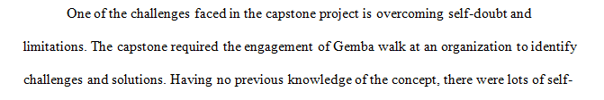 What has been the most challenging part of your capstone project
