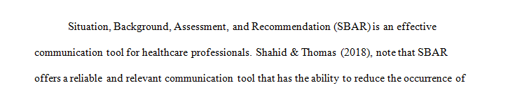 Why has SBAR become effective in communicating between health care professionals