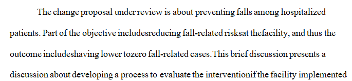 Write a 150-250 word summary of the evaluation plan that will be used to evaluate your intervention.