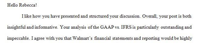 Changing accounting methods could cause issues in the area or inventory reporting for Walmart