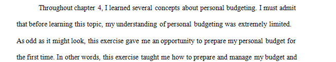 Complete the template using your own personal financial data