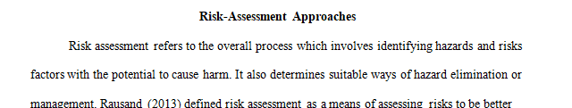 Create an outline for a basic qualitative risk assessment plan.
