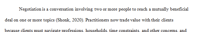 Define negotiation as it applies to patient education.