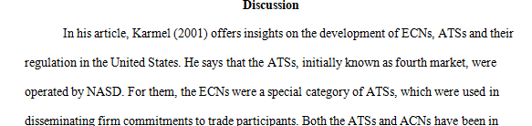 Discuss the evolution of the securities markets