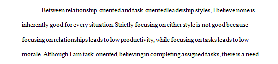 Do you agree that task- and relationship-oriented leadership behaviors lie along a continuum