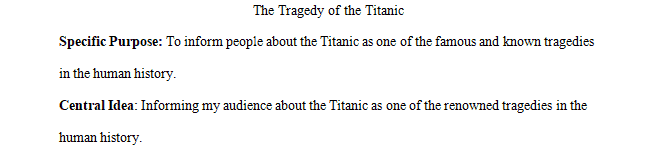 Finalize the informative speech outline for submission.