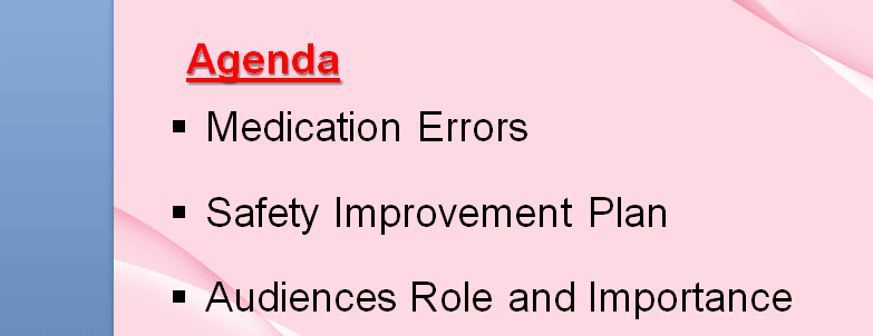List the purpose and goals of an in-service session focusing on safe medication administration for nurses.