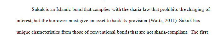 What are unique features of “SUKUK” compared to other asset-back securities
