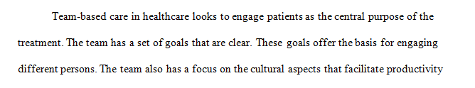 What does team-based care look like in health care organizations