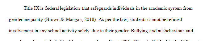 What is Title IX and how does it impact you as a student