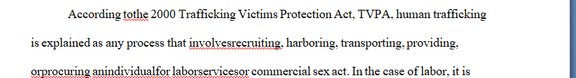 Characteristics of Suspected Human Trafficking Incidents