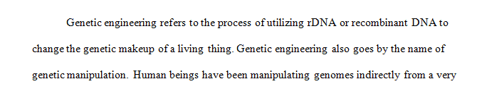 Describe some of the health and environmental concerns surrounding genetic engineering