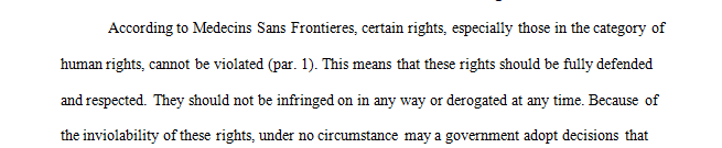 Gov't as a protector of inviolable rights
