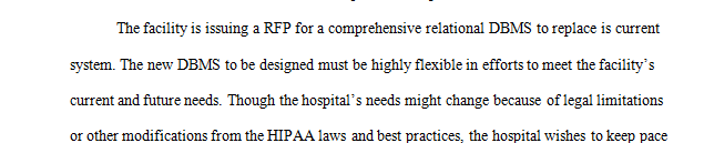 Modern health care systems incorporate databases for effective and efficient management of patient health care.