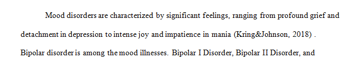  What constitutes a specific diagnosis within the mood disorder