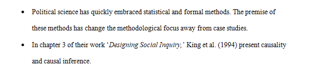 300 words of notes on Designing Social Inquiry