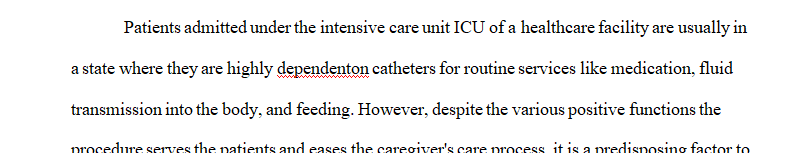 A literature review analyzes how current research supports the PICOT