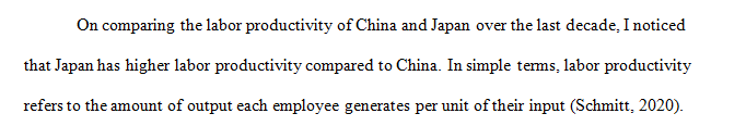 Change in labor productivity is one of the most watched international statistics of growth
