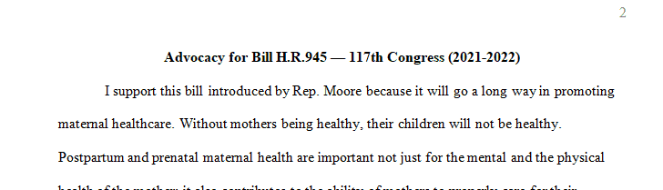Determine the legislative intent of the bill you have reviewed