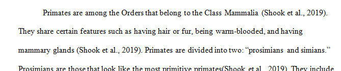 Do a web search and look up information on one species of non- human primate.