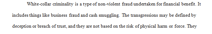 Explain the connection between academic dishonesty and white collar crime in the workplace.