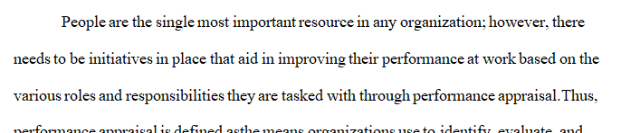 Explain the importance of performance appraisal systems.