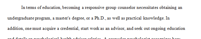Explain the process in becoming a diversity sensitive group counselor.