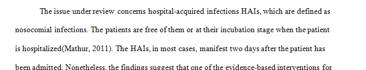 How can handwashing prevent Hospital Acquired Infections
