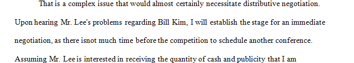 How can you negotiate a resolution to this problem