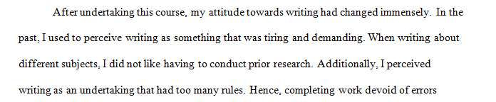 How has your attitude towards writing changed
