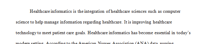 Informatics and telemedicine are just two ways that technology is changing the health care delivery system.