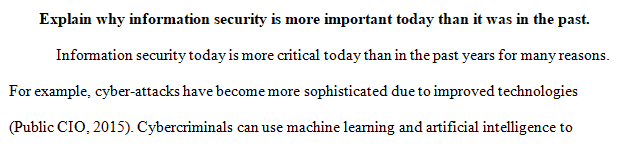 Information security is designed to protect personal information.