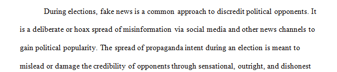 The specific narrowed Fake News topic that you propose to research