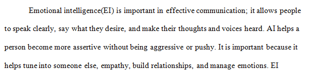 What are some ways in which emotional intelligence is involved in effective communication