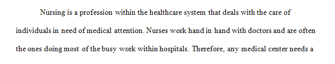 What does nursing and healthcare of tomorrow look like to you