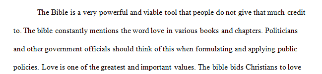 What should be the biblical approach to public policy formulation and implementation