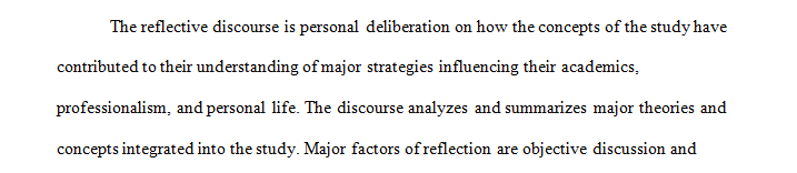 Write a reflection paper explaining how major concepts contributed to your general business education andor professional experience.